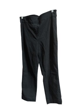 Women’s Black Pull On Dress Pants Medium Stretch Slim Office Work Casual Trouser
